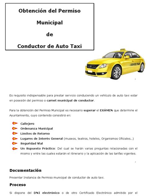 conductor taxi madrid|Permiso Municipal de Auto Taxi.